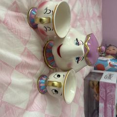 Beauty and the Beast Mrs Pots and Chip set