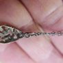 Vintage Sterling Silver 925 Leaf Drop Fine Silver Pendant and Necklace 1,7g L-8,5" Image 8