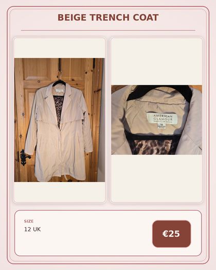 Beige Trench Coat