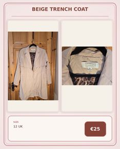 Beige Trench Coat