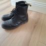 Dr. Martens Black Leather Boots 8 hole 1460 model UK Size 10 Image 5