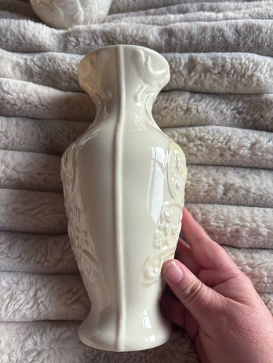 Vintage Lenox Ivory Porcelain Embossed Vase (8.25")