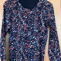 Size 12 Navy Cotton Long Sleeve T Shirt