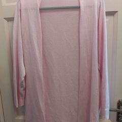 light pink cardigan size 18 new