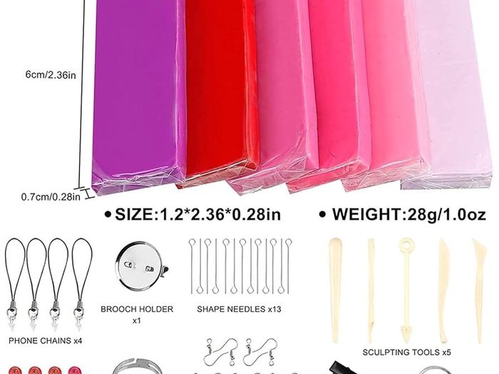 SALE | Polymer Clay, 36 Colours, Safe and Non-Toxic Polymer Clay, DIY Clay Gift for Children (Colour)