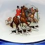 Hunt scene  glass serving platter Image 2