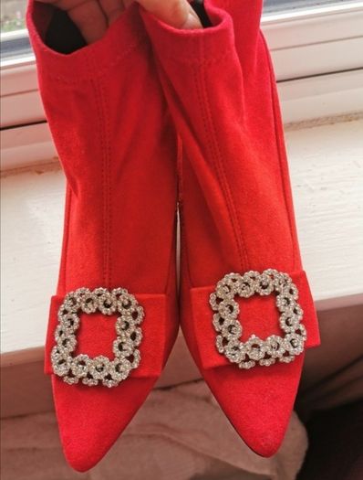 Brand new red boots size 37/4