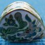 Vintage Pendant, Magnifying Glass, Asian Chinese Enamel,  Flowers Image 5