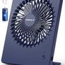 USB Desk Fan, 2000mAh Portable USB Fan 3 Speeds Rechargeable Mini Fan Battery Fan Last 4-16hrs, 180 Degree Adjustable Table Cooling Fan 30dB Silent Fan for Bedroom, Office, Library, Travel (FREE POSTAGE) Image 3