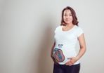 Chilling inside boy ladies T-shirt Tee Top Shirt for expecting pregnant mom