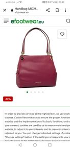 Michael Kors Leather Bag in Garnet