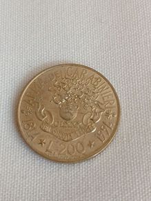 Italy 200 lire coin