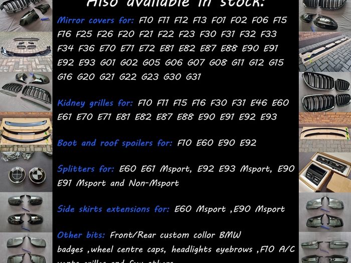 BMW Grilles Various Models