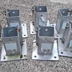 Fence post brackets