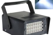 24 White LEDs Strobe Light DJ Disco Operated Party Stage Lighting Effect Lights