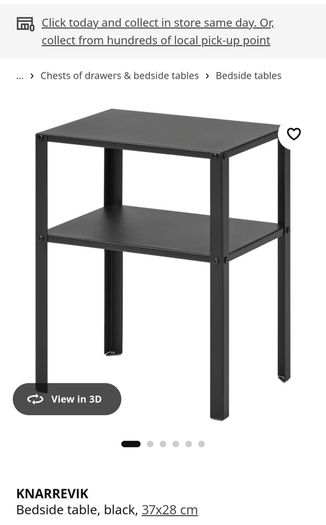 Pair of IKEA KNARREVIK Bedside Tables