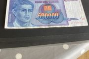 Rare Yugoslavia Banknote- 500000 Dinara