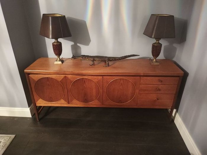 Nathan Circles Teak Sideboard