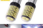 No Hyper Flash BA15S P21W BAU15S PY21W Front Rear Turn Signal Bulb Canbus Error Free Led Amber Yellow 3014 Chipset 144SMD