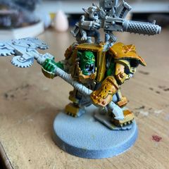 Warhammer 40k Ork Warboss in mega armour