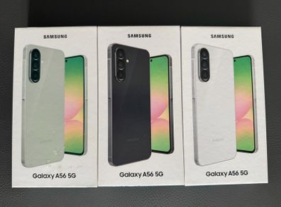 Samsung A56,5G/8GB RAM:/128GB Awesome Pink /LightGray/Olive/Graphite Colours Brand New Sealed 1 year Samsung Warranty Free Screen Protector and Phone Cover RECEIPT