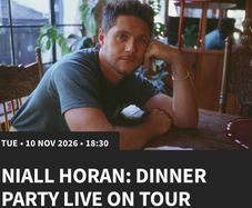 Niall Horan PARKING TICKET Tuesday Nov 10th