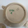 Charming Carrig Ware Cream-Earthenware Clay Teapot with An Autumnal Mixed Floral Motif - Pattern Number 1180, Circa 1930 -1950 Image 10