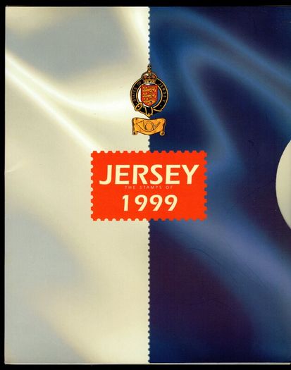1999 Jersey (Channel Islands) Stamp Year Book (softback) issued by Jersey Post with 16 images of contents