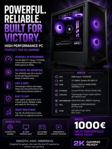 Rx 6800xt & Ryzen 7 5700x3d Gaming Pc
