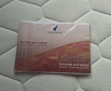 college book formulae tables