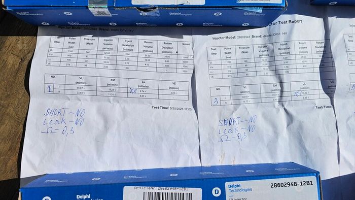 Delphi Fuel Injectors 28602948-12B1 - Tested & Fully Working