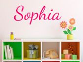 Personalised named wall stickers