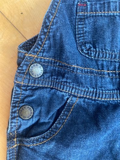 Polarn O Pyret Baby 56 cm denim dungarees up to 3 minths