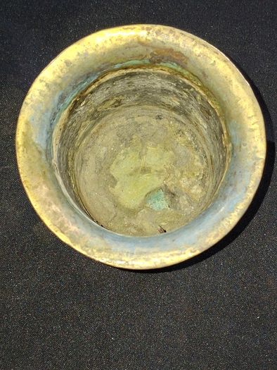 Antique Brass or Bronze Vessel, possibly a Traditional Holy Water Pot like a Panchpatran, Postage available or Collection