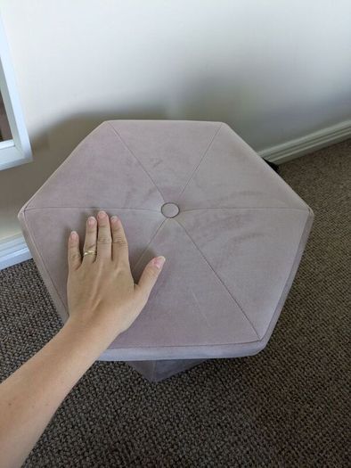 pink storage box/bench