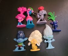 Set of Troll cake toppers