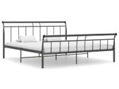 Bed Frame Black Metal 180x200 cm