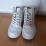 Aldo White Wedge Trainers Size 5 Image 3
