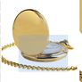 Pocket Watch Vintage Smooth Quartz Pocket Watch Classic Fob Watch with Short Chain for Men Women - Gift for Birthday Anniversary Day Christmas Fathers Day Image 5