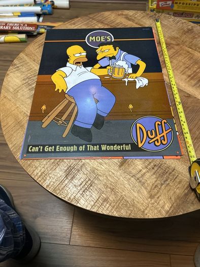Simpsons metal sign