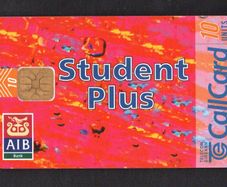 1996 Ireland 10 unit AIB "Student Plus" bank account (ODS2) Call Card used