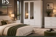 3 Door Mirrored Wardrobe ONLY 349