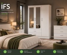 3 Door Mirrored Wardrobe ONLY 349