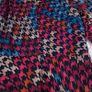 Monsoon Multicolor Pink Blue Houndstooth Pleated Asymmetrical Hem Long Sleeve Midi Dress 22UK/50EU Image 4