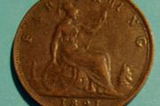 1891 Victorian Farthing coin Extremely Fine Condition