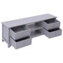 TV Cabinet Grey 115x30x40 cm Paulownia Wood Image 4
