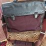 Large Piquadro Italian Leather and Canvas Briefcase, Messenger, Laptop, Storage Bag Image 2
