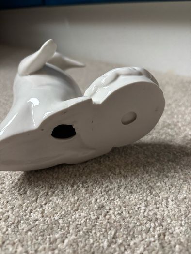 White Ceramic Penguin Tealight Holder