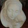 Vintage Hand Cast Chalk Ware Mary & Child. Image 6