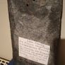 Hand written slate, The slate over 100 years old, reclaimed from the roof of an old building with original nail holes Image 4